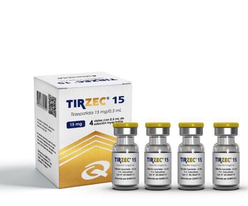 Tirzec de 15 mg (Contém 4 ampolas)